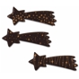 Estrelas Cometa Chocolate Negro Modecor 70x30mm 60 un