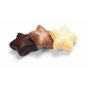 Estrelas 3D Chocolate Negro Leite e Branco Modecor 30mm 72 un