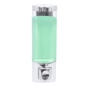 Dispensador de Gel de Banho e Champ 400ml Plstico ABS Prateado 65x63x203mm