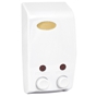 Dispensador de Gel de Banho e Champ 2x400ml Plstico ABS Branco 137x80x250mm