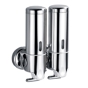 Dispensador de Gel de Banho e Champ 2x400ml Inox 130x65x200mm