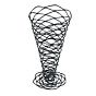 Cesta Cone em Arame de A�o Preto 120x230mm 6un