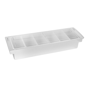 Centro de Guarnies 6 compartimentos 495x157x90mm Cromado 1 un