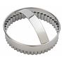 Forma Cortante para Pastelaria Inox com Pega - Circular Semi-dentado 120mm