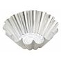 Forma Molde em Aluminio para Pastelaria - Brioche Cnica Dentada 200x80mm