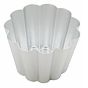 Forma Molde em Aluminio para Pastelaria - Brioche Cnica Dentada Alta 130x100mm
