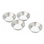 Conjunto de 4 Formas Molde em Aluminio para Pastelaria - Circulares Baixas 60x20mm