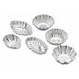Conjunto de 6 Formas Molde em Aluminio para Pastelaria - Sortido Dentado 65x45mm
