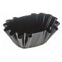 Conjunto de 4 Formas Molde em Aluminio Anti-aderente para Pastelaria - Oval Dentado 100x40x40mm