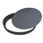 Forma Molde em Aluminio Anti-aderente para Pastelaria - Circular Baixa Dentada com Fundo Mvel 320x35mm