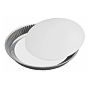 Forma Molde em Ferro para Pastelaria - Tarte Baixa Circular Dentada com Fundo Mvel 280x30mm