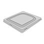 Tampa de Plstico Transparente para Cuba de Plstico 2500ml Caixa 348