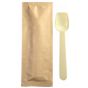 Colher de Gelado 95mm Biodegradvel e Compostvel em PLA embrulhada Individualmente 4000un