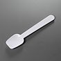 Colher de Plstico Opaco Branco de Gelado 95mm 14x500g