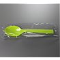 Colher de Plstico Verde de Sopa PLUS 180mm Embrulhada Individualmente 800un