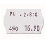 Rolo de Etiquetas Autocolantes 26x16mm para Etiquetadoras 0309870 e 0309871 20x1000un