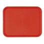Tabuleiro de Refeio em Plstico 275x355mm Vermelho 1 un