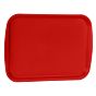 Tabuleiro de Refeio em Plstico 360x460mm Vermelho
