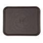 Tabuleiro de Refeio em Plstico 355x453mm Chocolate 1 un