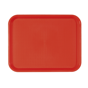 Tabuleiro de Refeio em Plstico 355x453mm Vermelho 1 un