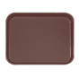 Tabuleiro Antideslizante Castanho Rectangular 380x510mm 1 un