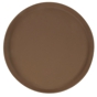 Tabuleiro Antideslizante Castanho Redondo 400mm 1 un