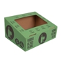 Tampa Verde / Vidro para Papeleira de Carto para Reciclagem 374x311x120mm 10 un