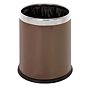 Papeleira de Quarto Redonda em Ao 9L 225x270mm Caf