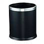 Papeleira de Quarto Redonda em Ao 9L 225x270mm Preto