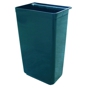 Recipiente grande em plstico preto para carro de servio 24L 370x220x505mm