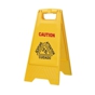 Placa Sinalizadora de Piso Escorregadio Plstico HDPE Amarelo 200x30x620mm