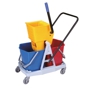 Carro Limpeza 2 Baldes e Escorredor 2x15L 620x405x860mm Plstico HDPE