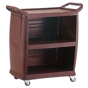 Carro de Servio aberto 1 lado 980x505x1050mm Plastico ABS Castanho