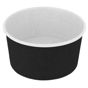 Copo Carto Preto Branco para Gelado 160ml 85x45mm 40x50 un