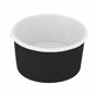 Copo Carto Preto Branco para Gelado 300ml 100x55mm 40x50 un