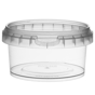 Recipiente de Plstico PP + tampa Transparente Inviolvel 210ml 95x51mm 375 un