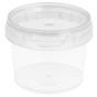 Recipiente de Plstico PP + tampa Transparente Inviolvel 120ml 69x52mm 1000 un