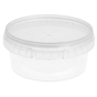 Recipiente de Plstico PP + tampa Transparente Inviolvel 300ml 118x50mm 374 un