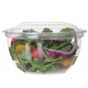 Saladeira com Tampa em PLA transparente 530ml 18oz 150un