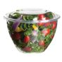 Saladeira com Tampa em PLA transparente 1420ml 48oz 150un