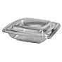 Saladeira Plstico Quadrada 250ml 140x140x35mm PP Transparente 400 un