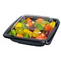 Saladeira Plstico Quadrada 500ml 160x160x45mm RPET Preto 400 un