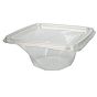 Tampa Plstico RPET Rasa para Saladeira Twirl 1000ml 195x195x0mm 400 un
