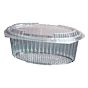 Saladeira Plstico Oval 1000g 215x137x85mm RPET Tampa Normal Caixa 300