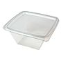 Saladeira Plstico Clear 750ml 160x160x76mm RPET transparente 400 un