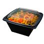 Saladeira Plstico Clear 1500ml 195x195x90mm PP preto 400 un
