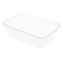 Recipiente de Plstico PP Transparente Rectangular 650ml 175x120x45mm 10x50 un