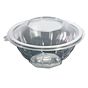 Saladeira Plstico Redonda 750ml 168x168x73+24mm RPET com tampa Caixa 300