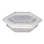 Embalagem Micro-ondas em BDP PP translcido Hexagonal M5000 250g 160x151x47mm Caixa 600