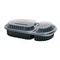 Tampa para Contentor Micro-ondas 8010 de 2 Compartimentos 235x145x21mm 400 un